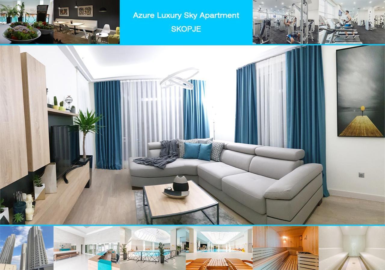 Azure Luxury Sky Apartment Skopje Exterior foto